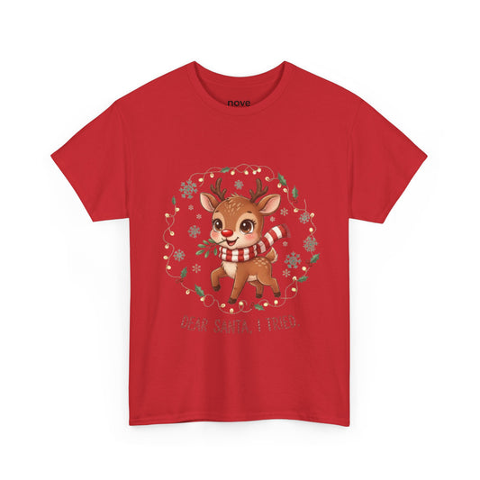 Reindeer 'Dear Santa, I Tried' Christmas T-Shirt