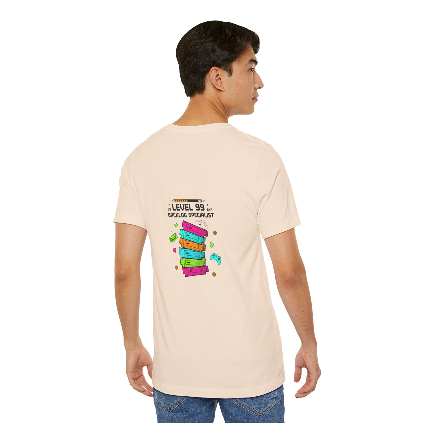 Backlog Specialist T-Shirt — Stack of Books Design