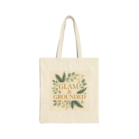 Glam & Grounded Canvas Tote — Floral Eco-Friendly Market Bag