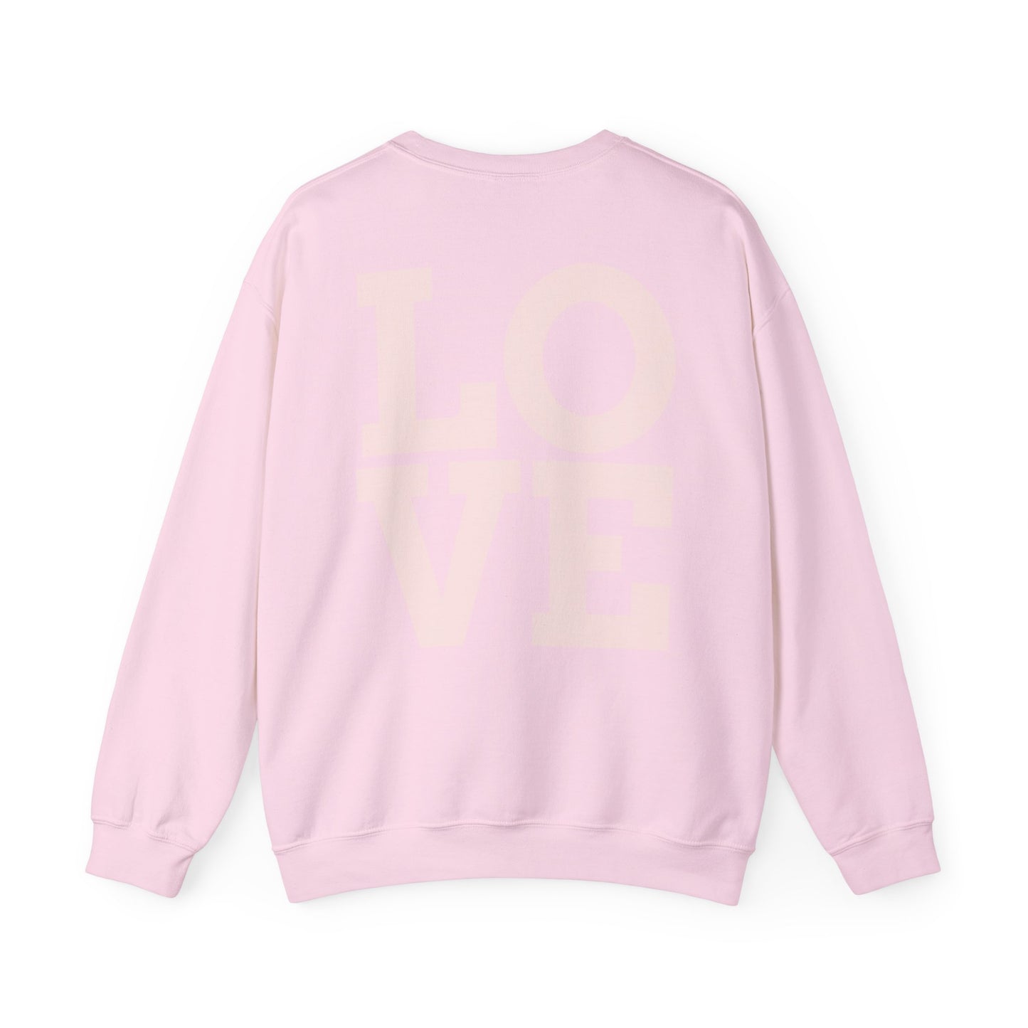 Nove Lifestyle Crewneck Sweatshirt – "LOVE" Back Print, Cozy Casual Pullover