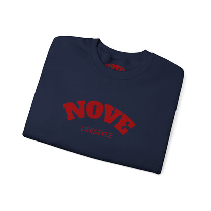 Nove Lifestyle Crewneck Sweatshirt – "LOVE" Back Print, Cozy Casual Pullover