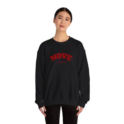 Nove Lifestyle Crewneck Sweatshirt – "LOVE" Back Print, Cozy Casual Pullover