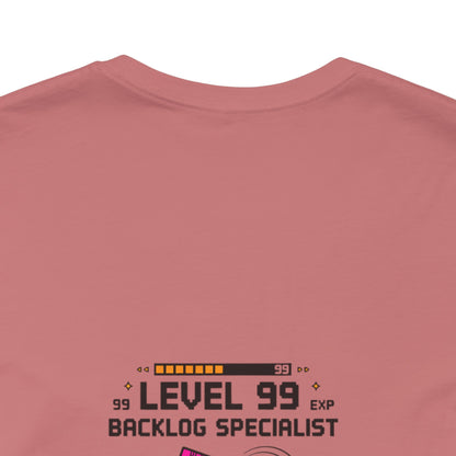 Backlog Specialist T-Shirt — Stack of Books Design