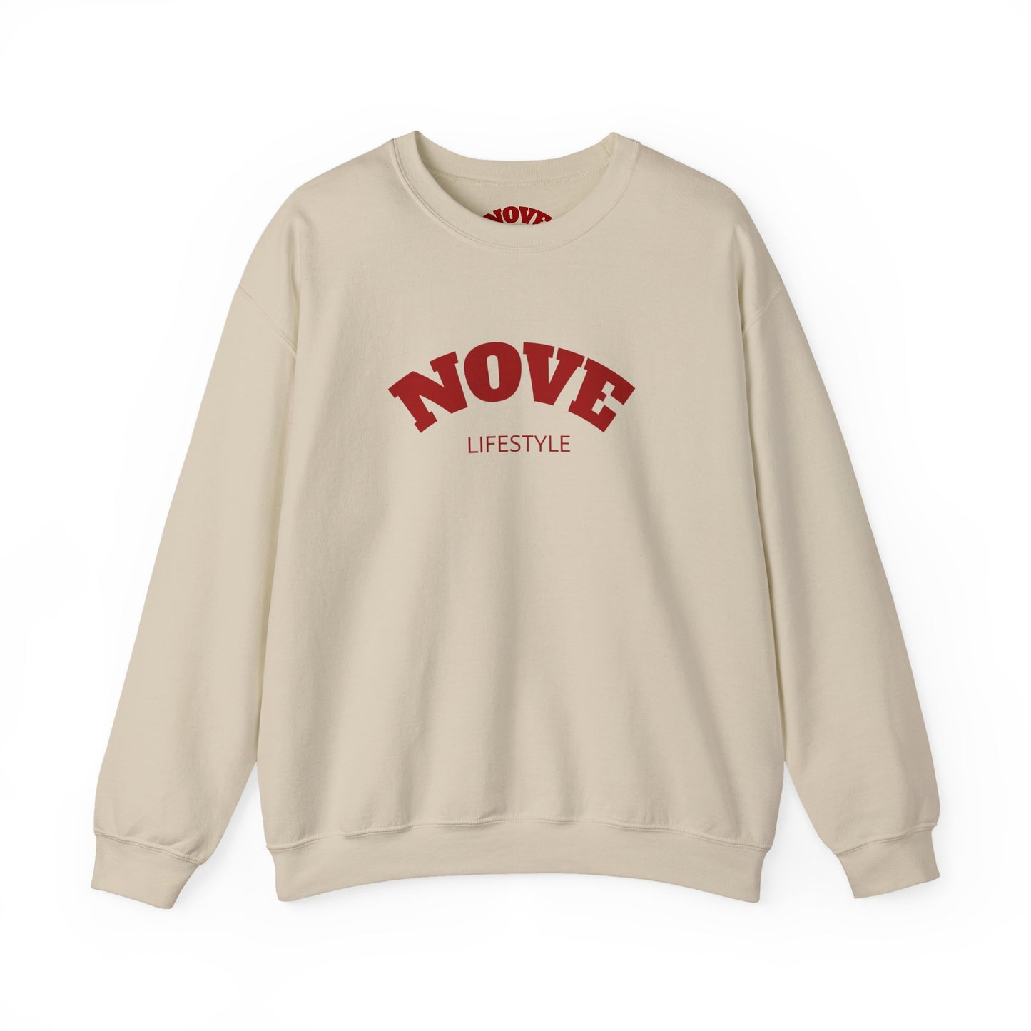 Nove Lifestyle Crewneck Sweatshirt – "LOVE" Back Print, Cozy Casual Pullover