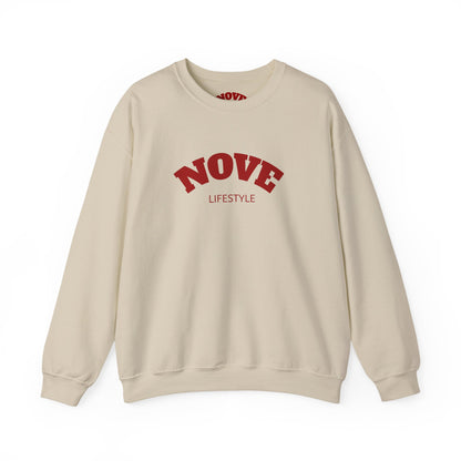 Nove Lifestyle Crewneck Sweatshirt – "LOVE" Back Print, Cozy Casual Pullover