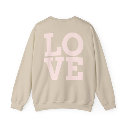 Nove Lifestyle Crewneck Sweatshirt – "LOVE" Back Print, Cozy Casual Pullover