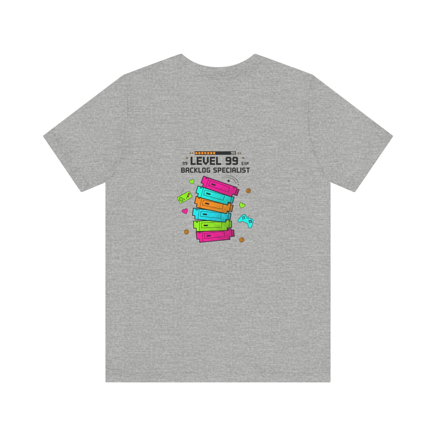 Backlog Specialist T-Shirt — Stack of Books Design