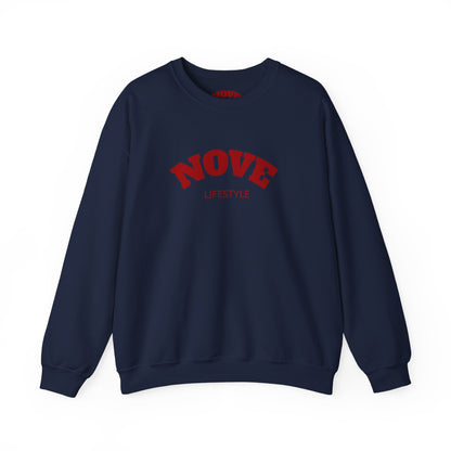 Nove Lifestyle Crewneck Sweatshirt – "LOVE" Back Print, Cozy Casual Pullover