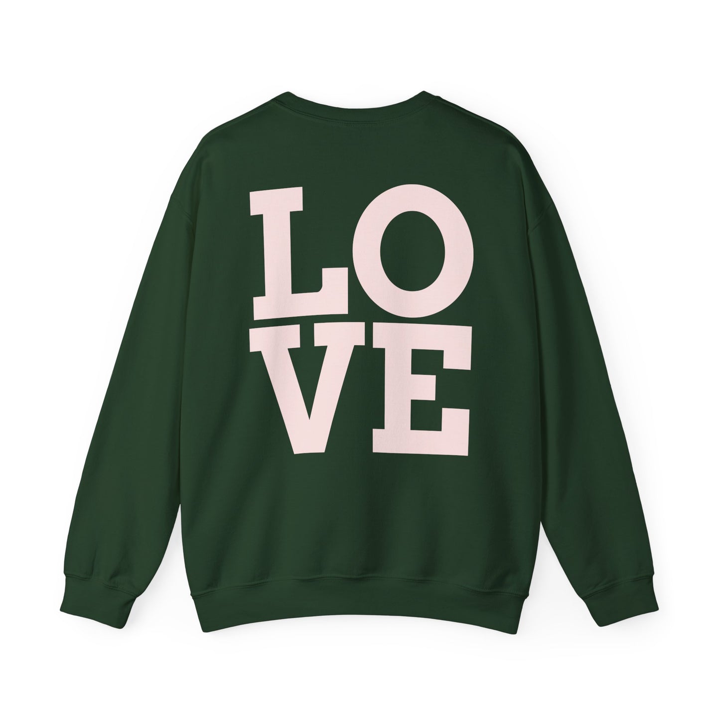 Nove Lifestyle Crewneck Sweatshirt – "LOVE" Back Print, Cozy Casual Pullover