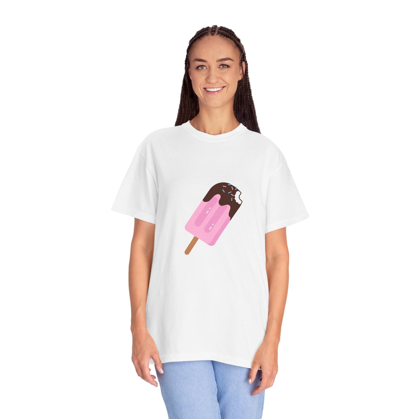 Ice Cream Popsicle T-Shirt — Cute Pink Popsicle Graphic Tee
