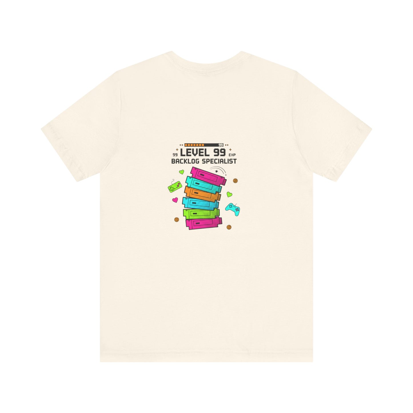 Backlog Specialist T-Shirt — Stack of Books Design