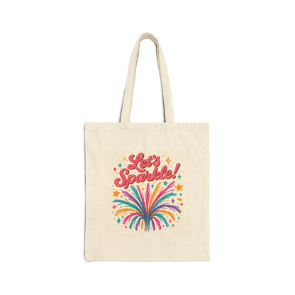 Let's Sparkle! Colorful Firework Tote Bag