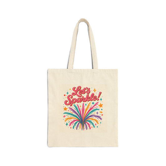 Let's Sparkle! Colorful Firework Tote Bag