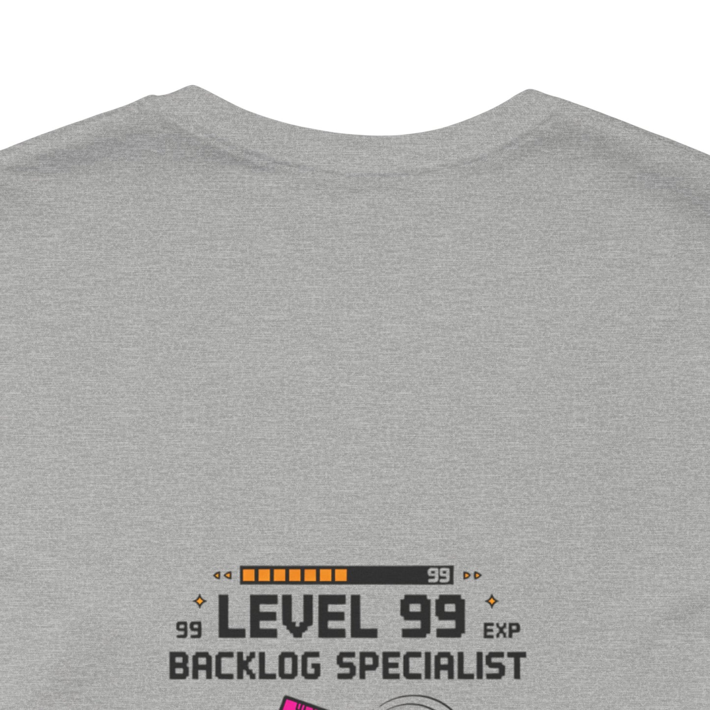 Backlog Specialist T-Shirt — Stack of Books Design