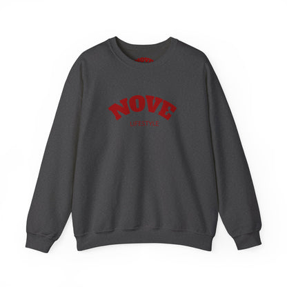 Nove Lifestyle Crewneck Sweatshirt – "LOVE" Back Print, Cozy Casual Pullover