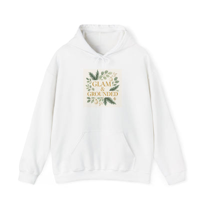 Glam & Grounded Hoodie — Floral Cozy Pullover for Women
