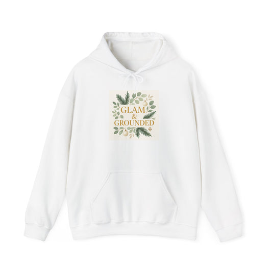 Glam & Grounded Hoodie — Floral Cozy Pullover for Women