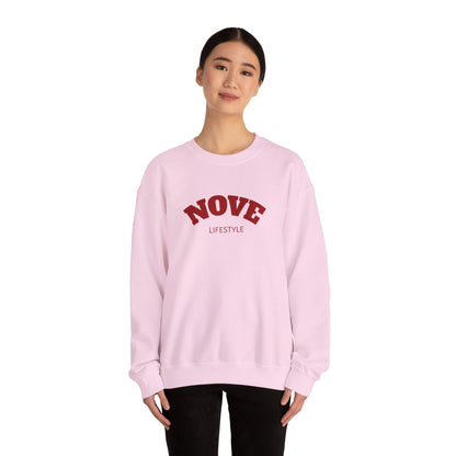 Nove Lifestyle Crewneck Sweatshirt – "LOVE" Back Print, Cozy Casual Pullover