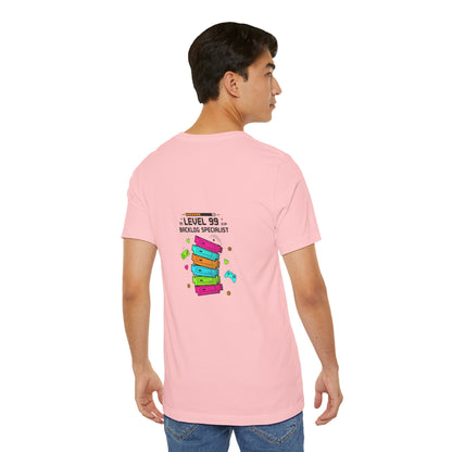 Backlog Specialist T-Shirt — Stack of Books Design