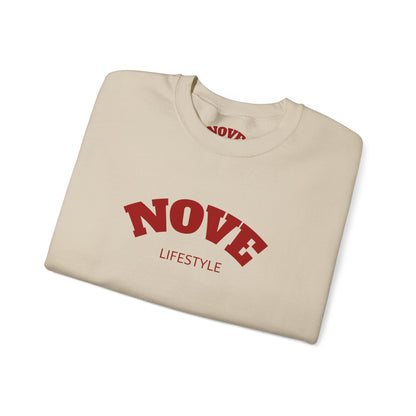 Nove Lifestyle Crewneck Sweatshirt – "LOVE" Back Print, Cozy Casual Pullover