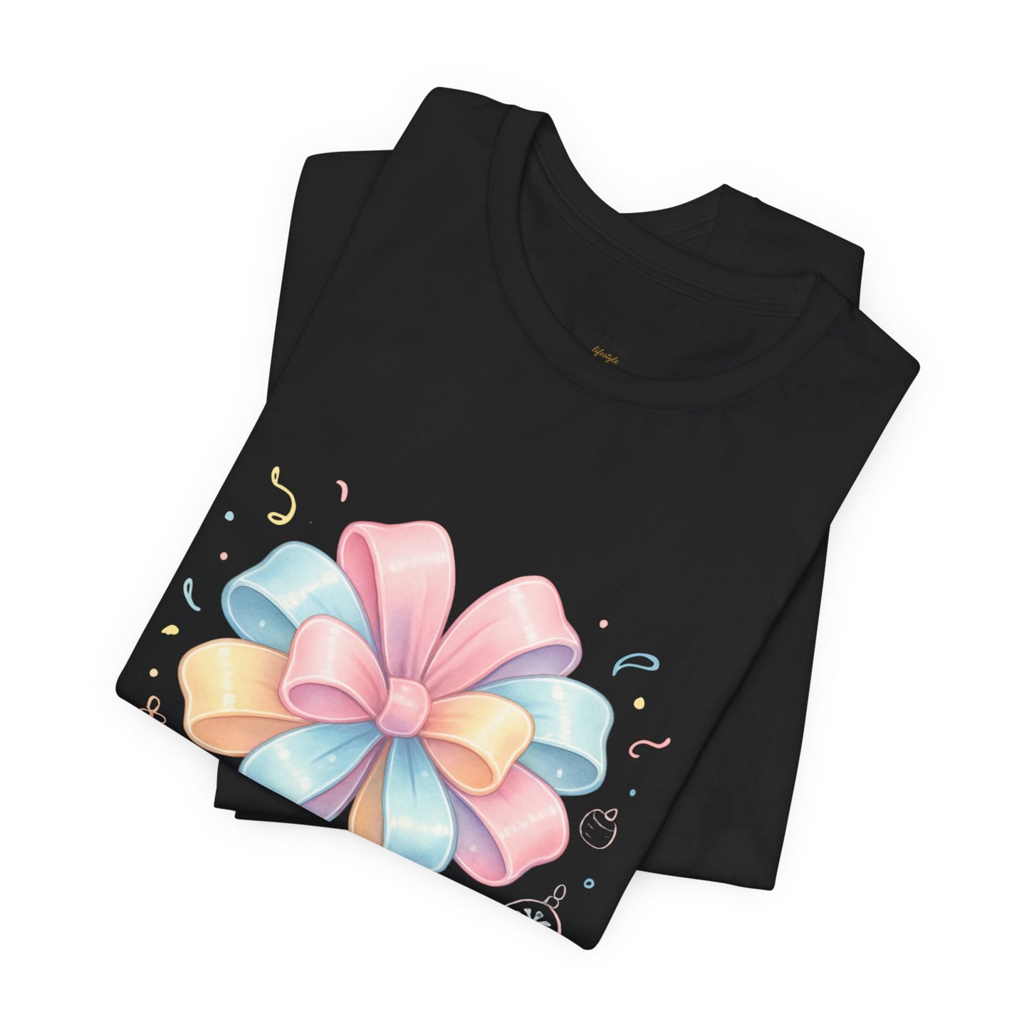 Gift Bow Tee — "Wrap Me in Joy" Holiday Graphic Shirt