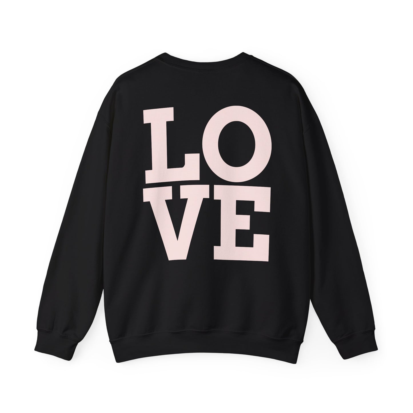 Nove Lifestyle Crewneck Sweatshirt – "LOVE" Back Print, Cozy Casual Pullover