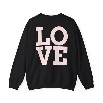 Nove Lifestyle Crewneck Sweatshirt – "LOVE" Back Print, Cozy Casual Pullover