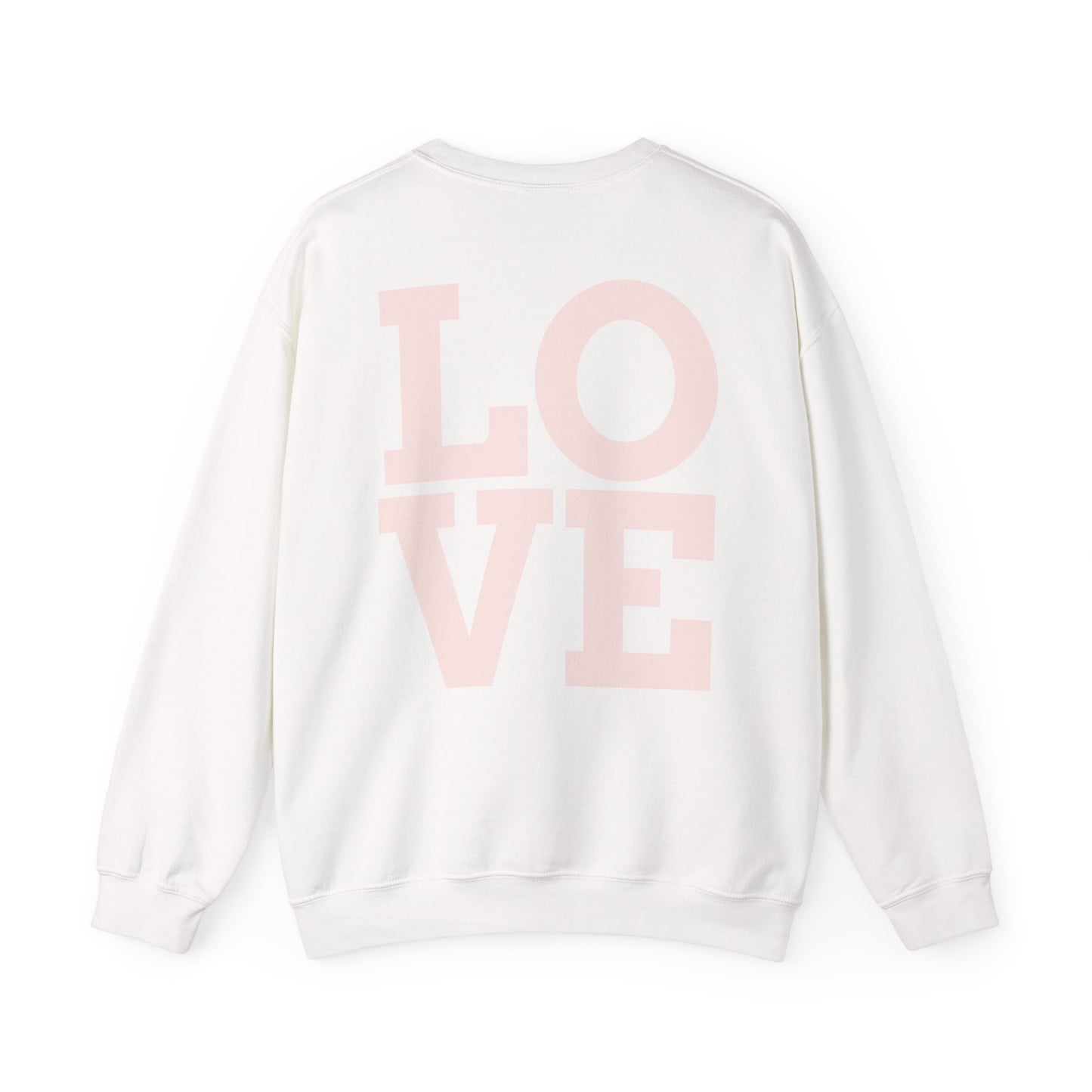 Nove Lifestyle Crewneck Sweatshirt – "LOVE" Back Print, Cozy Casual Pullover