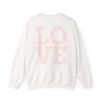 Nove Lifestyle Crewneck Sweatshirt – "LOVE" Back Print, Cozy Casual Pullover