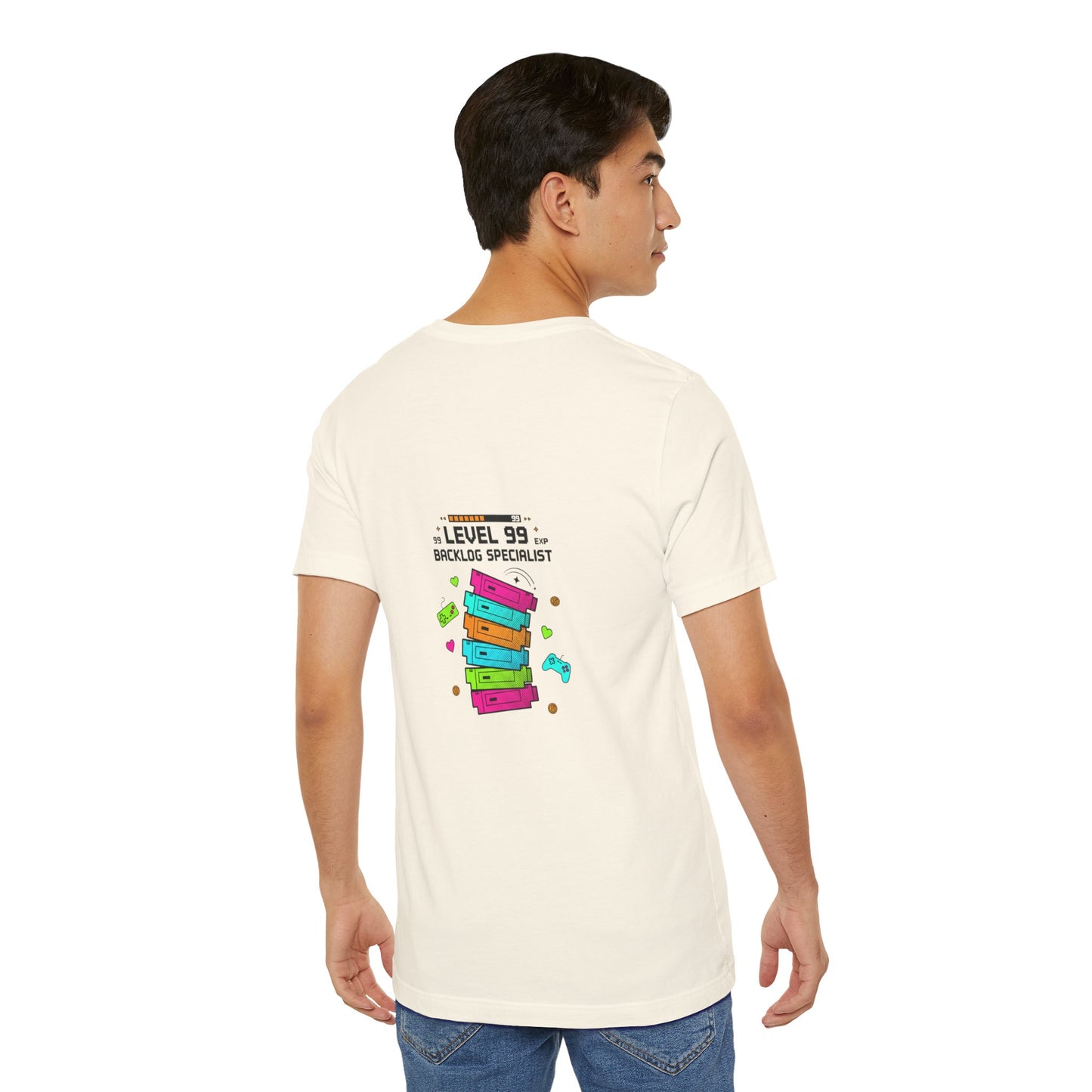 Backlog Specialist T-Shirt — Stack of Books Design