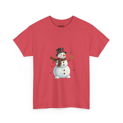 Snowman Holiday T-Shirt — Cute Snowman with Gingerbread Cookie Christmas Tee