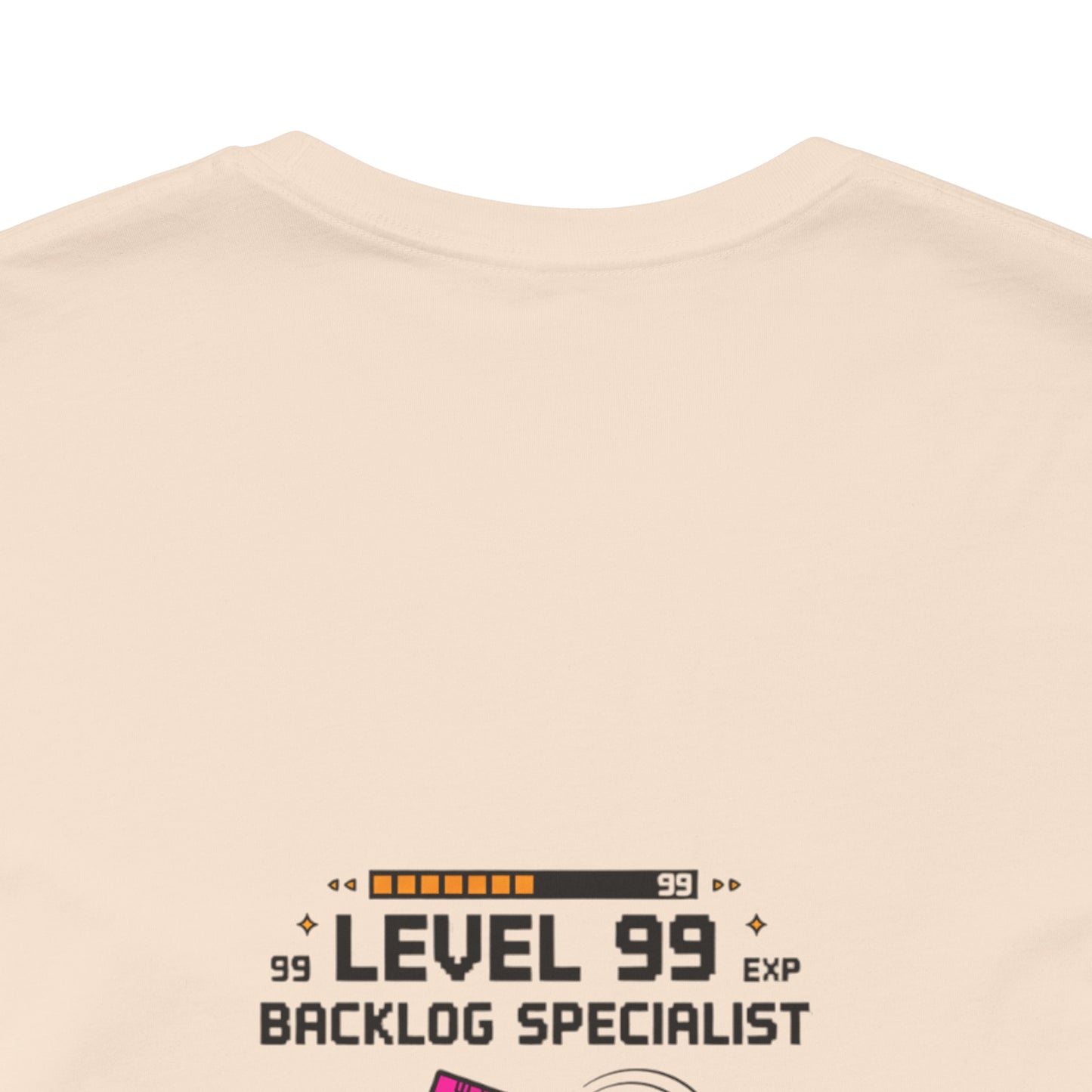 Backlog Specialist T-Shirt — Stack of Books Design