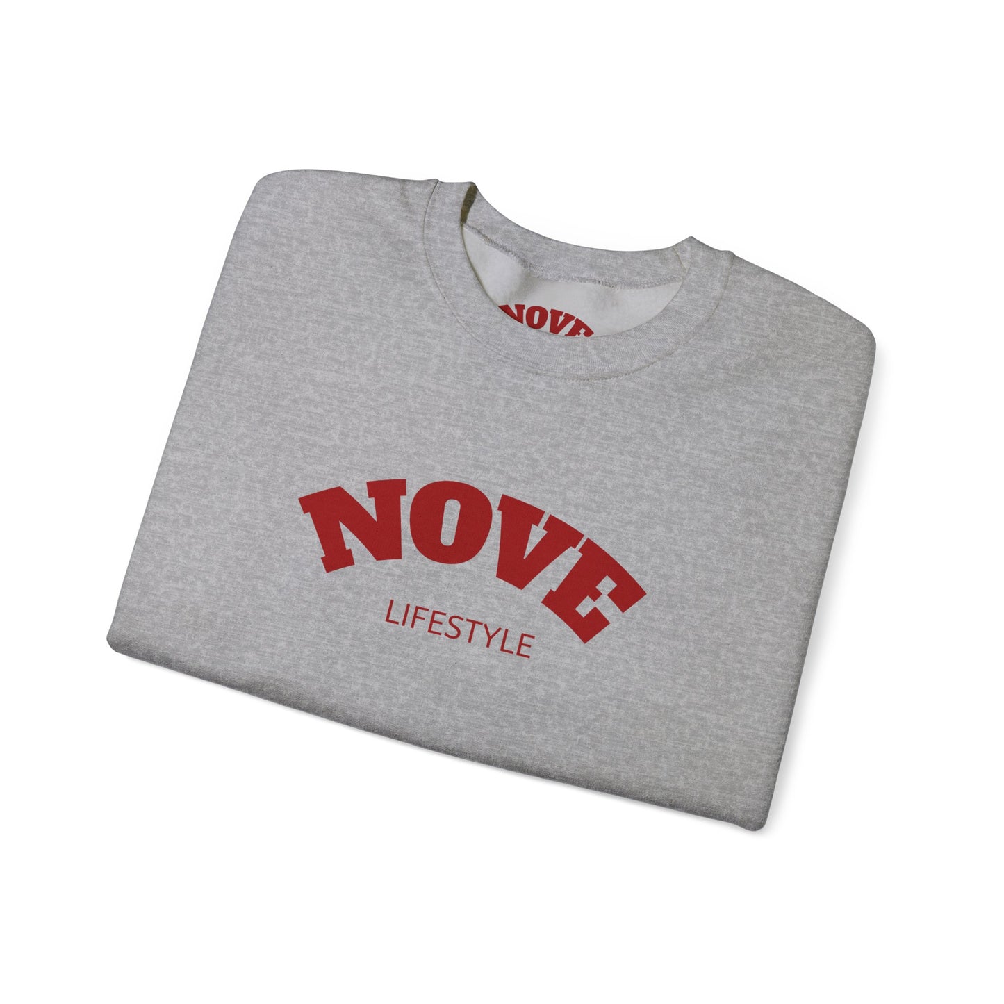 Nove Lifestyle Crewneck Sweatshirt – "LOVE" Back Print, Cozy Casual Pullover