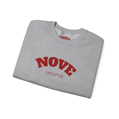 Nove Lifestyle Crewneck Sweatshirt – "LOVE" Back Print, Cozy Casual Pullover