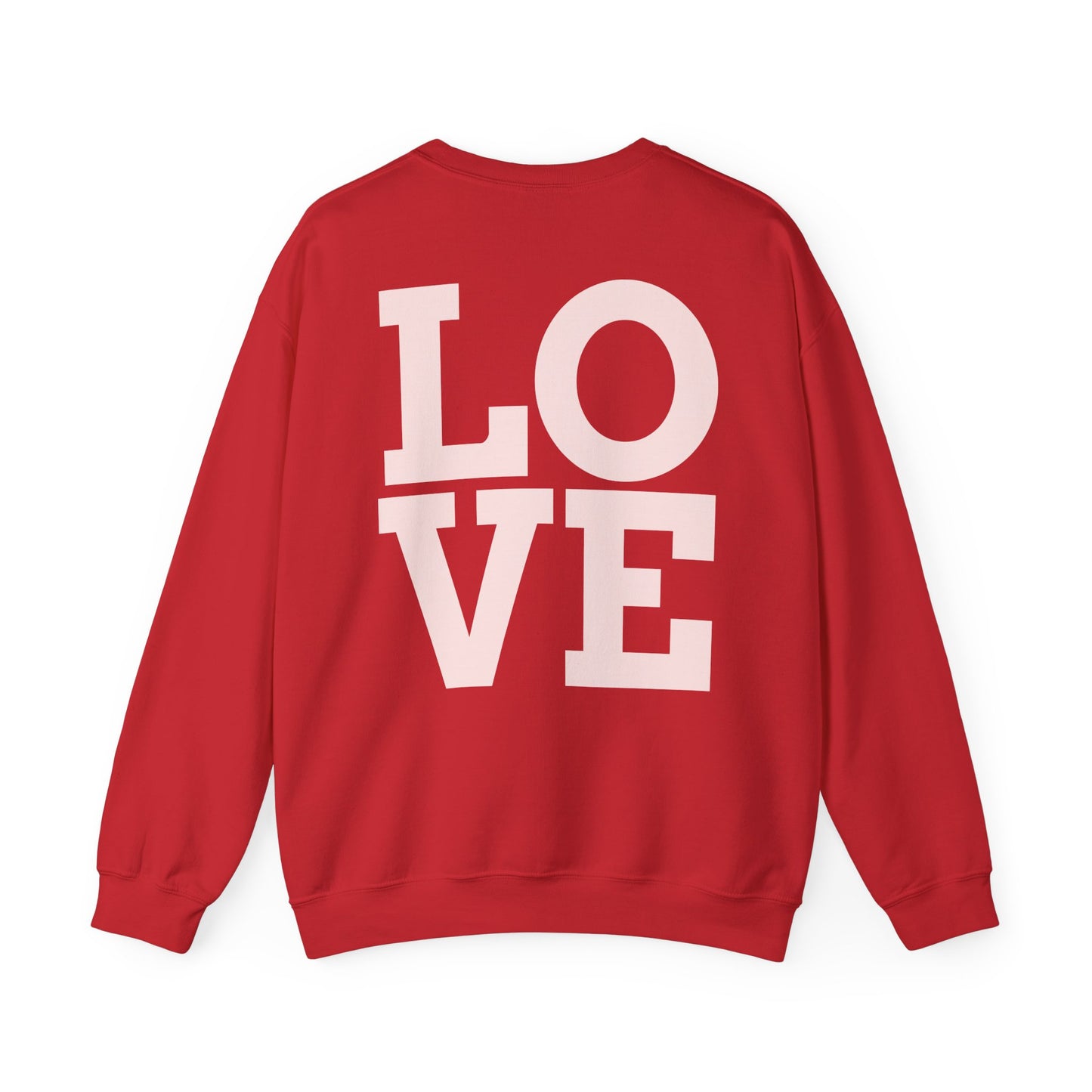 Nove Lifestyle Crewneck Sweatshirt – "LOVE" Back Print, Cozy Casual Pullover