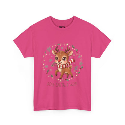 Reindeer 'Dear Santa, I Tried' Christmas T-Shirt
