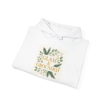 Glam & Grounded Hoodie — Floral Cozy Pullover for Women