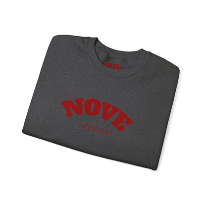 Nove Lifestyle Crewneck Sweatshirt – "LOVE" Back Print, Cozy Casual Pullover
